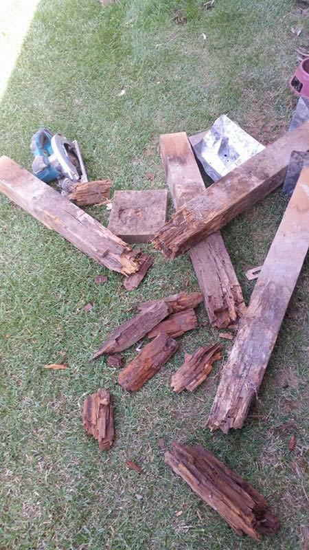 Broken lumber