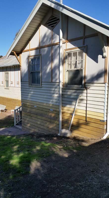 Releveled and raised building in Bendigo