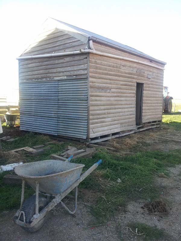 Back side view of building