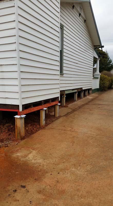 foundation under house raised by down under restumping
