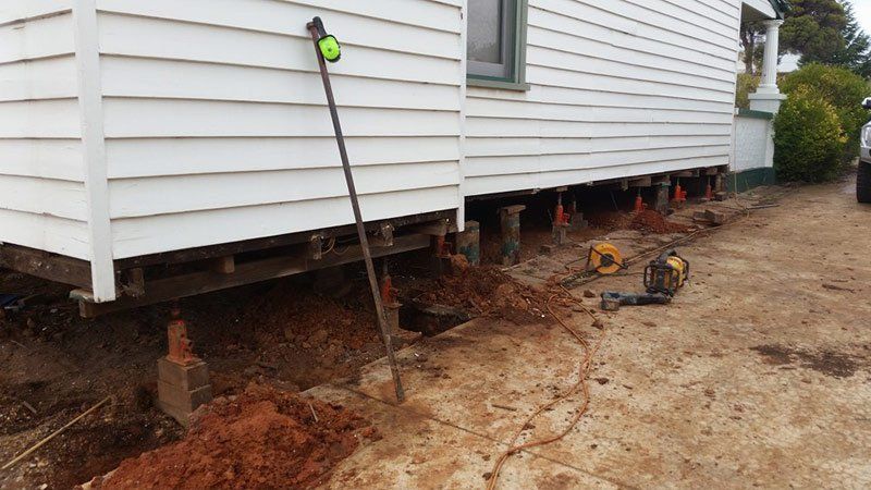 Re-blocking by Down Under Restumping