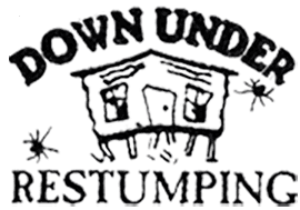 Down under restumping logo down under restumping logo
