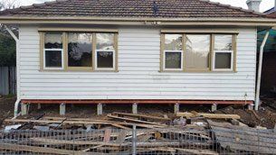 Back of home getting reblocking back of home getting reblocking