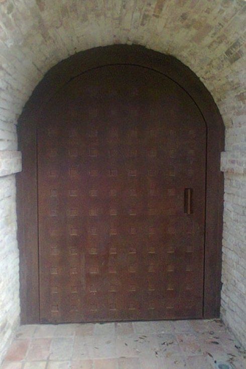 portone in ferro battuto