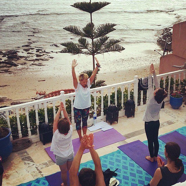 Yoga Gentle workout outside