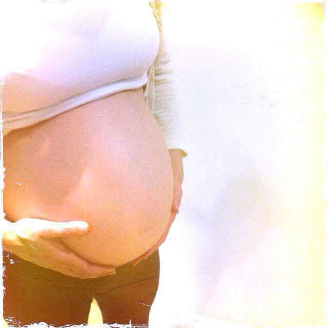 Pregnant lady for pregnancy yoga