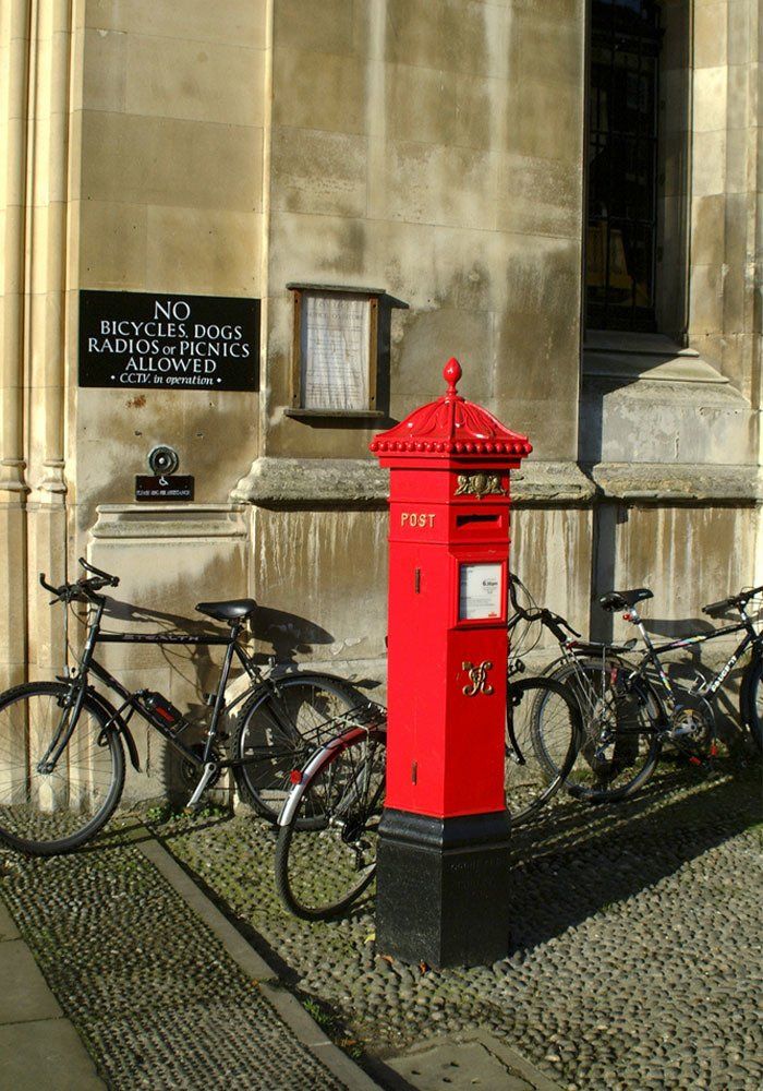 Victorian post box - King's College, Cambridge