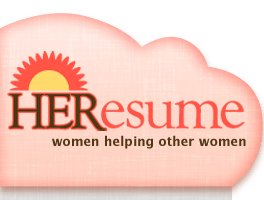 A logo for heresum women helping other women