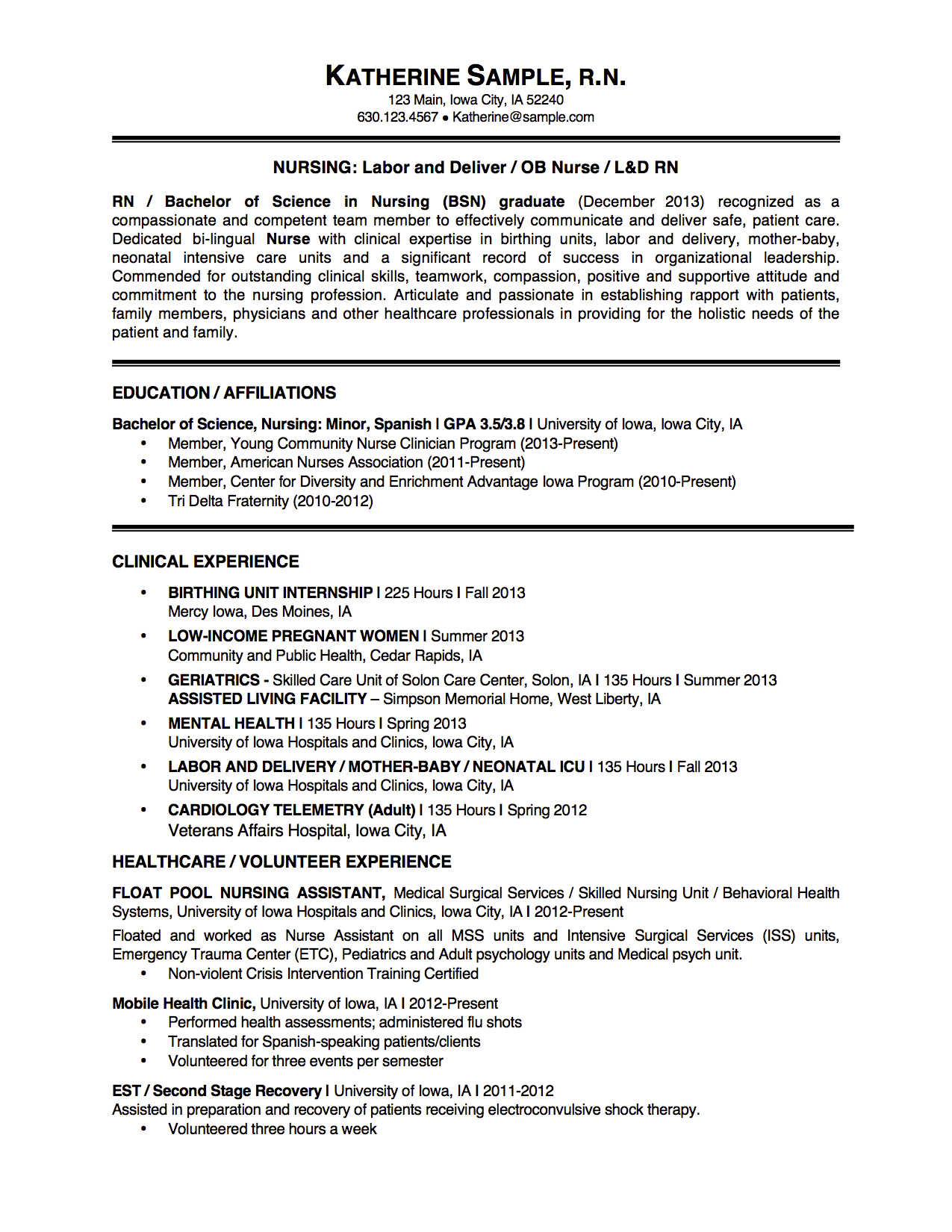 A resume for a doctor is shown on a white background.