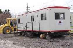 Office With Red Trim — Office Trailers in Pittsburgh, PA Office With Red Trim — Office Trailers in Pittsburgh, PA