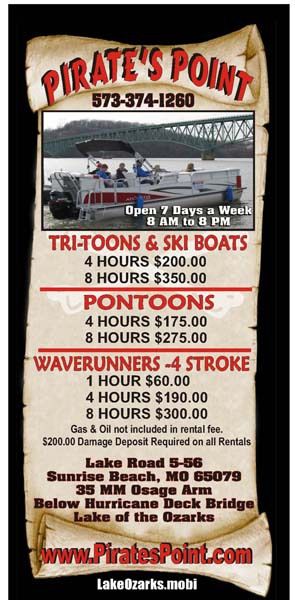 rack card design at lake