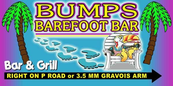 bumps barefoot bar bar and grill right on p road or 3.5 mm gravois arm