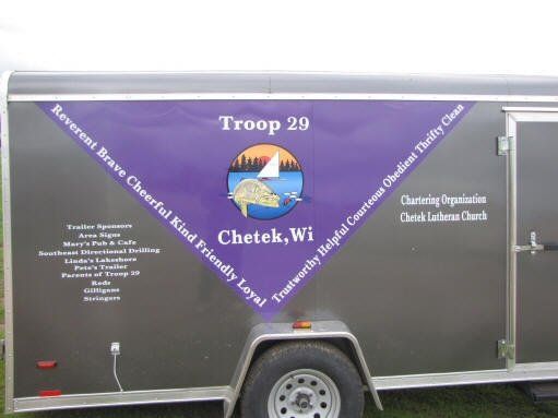 Vehicle and trailer lettering and wrapping
