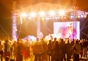 Stage flood lighting