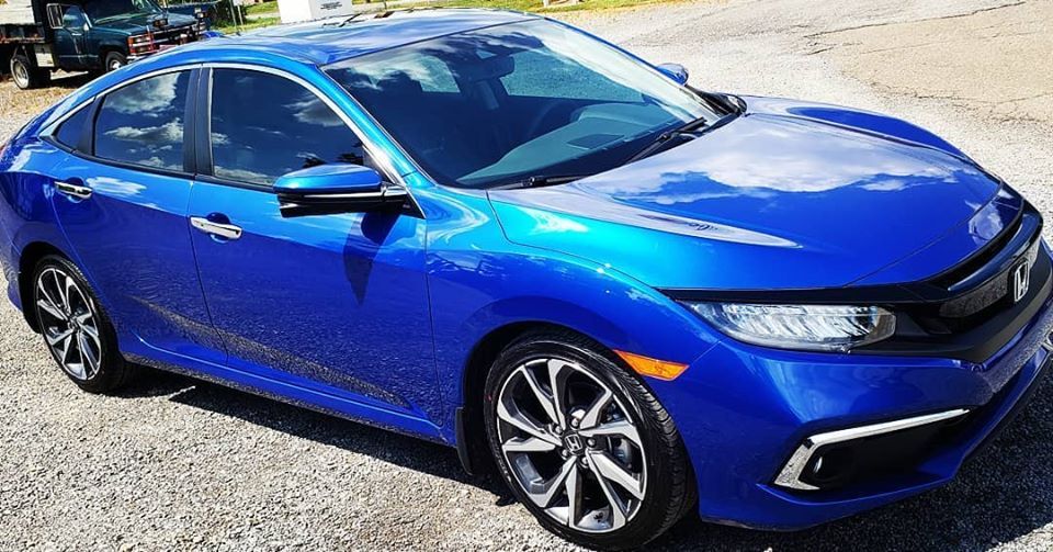 Honda Civic received SB3 Ceramic Coating, PFC Rustproofing, and Window Tint