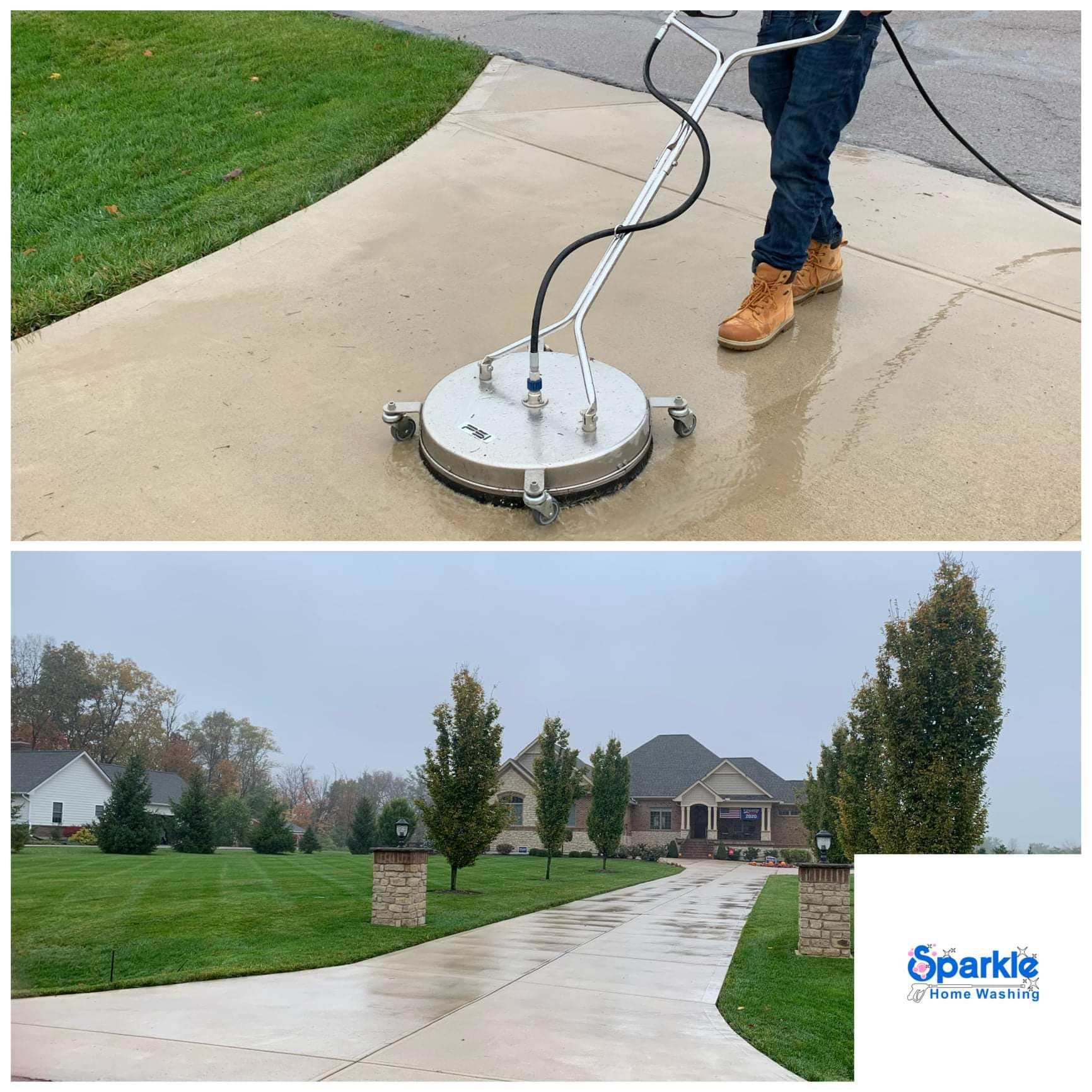 driveway pressure wash