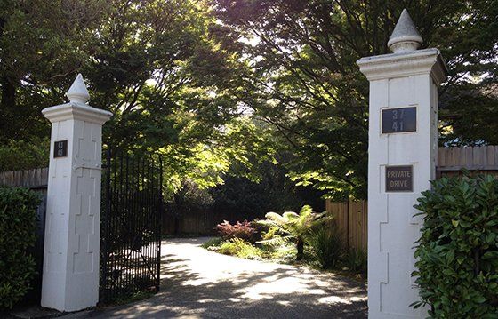 front gate of a home