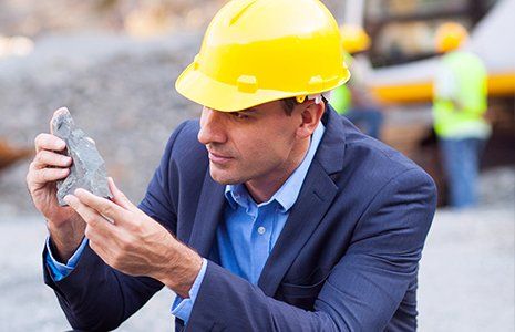Mine manager inspecting on site Mine manager inspecting on site