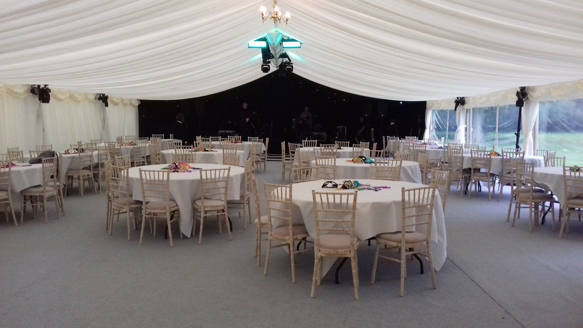 Wedding marquee with Chivari chairs Wedding Marquee Hire Cheshire