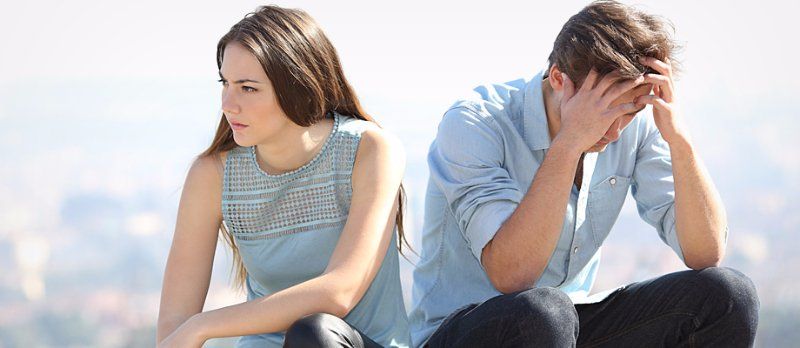 An unhappy couple