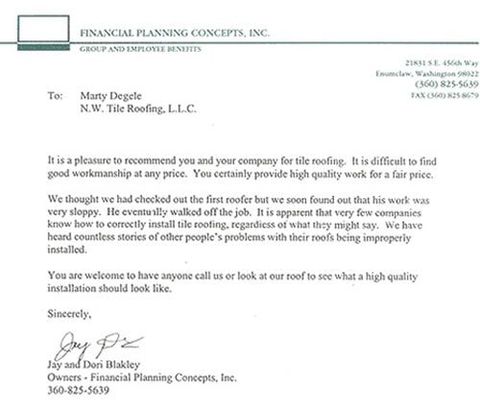 Jay Letter4 - Roofing Specialists in Auburn, WA