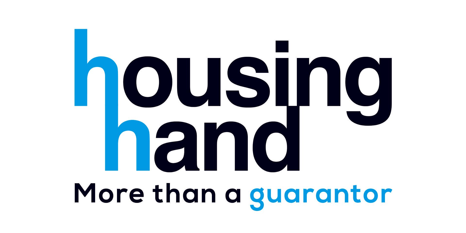 the logo for housing hand is more than a guarantor .