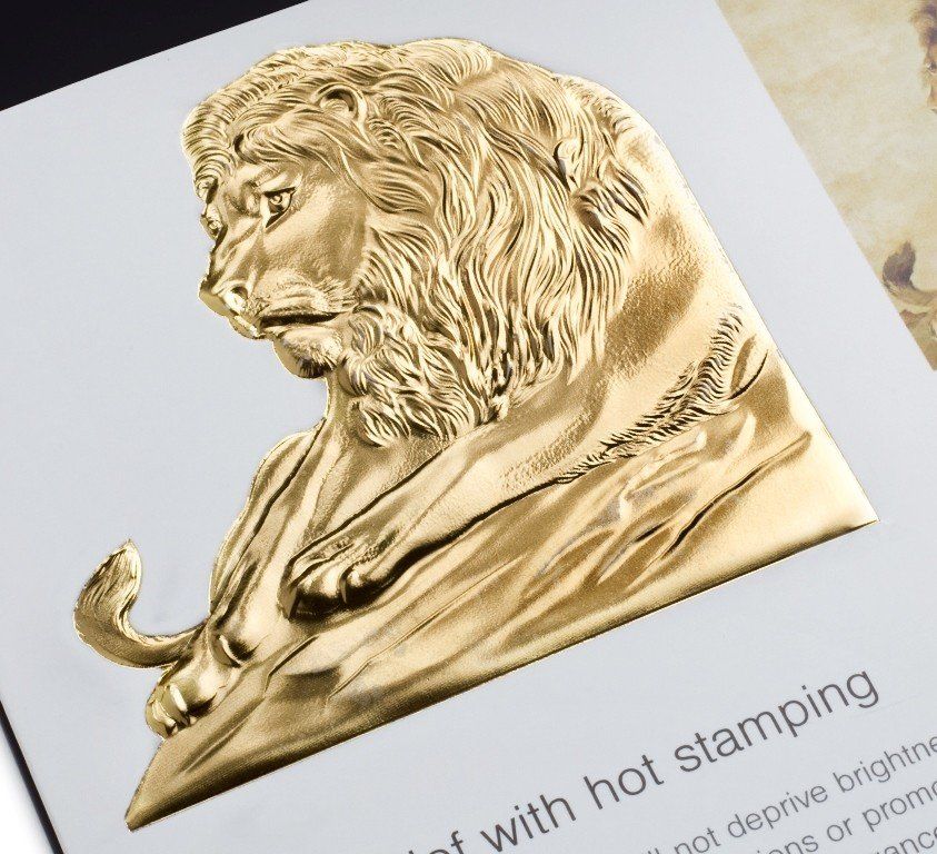Multi-level foil embossing