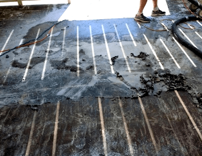 Before Concrete Cleaning