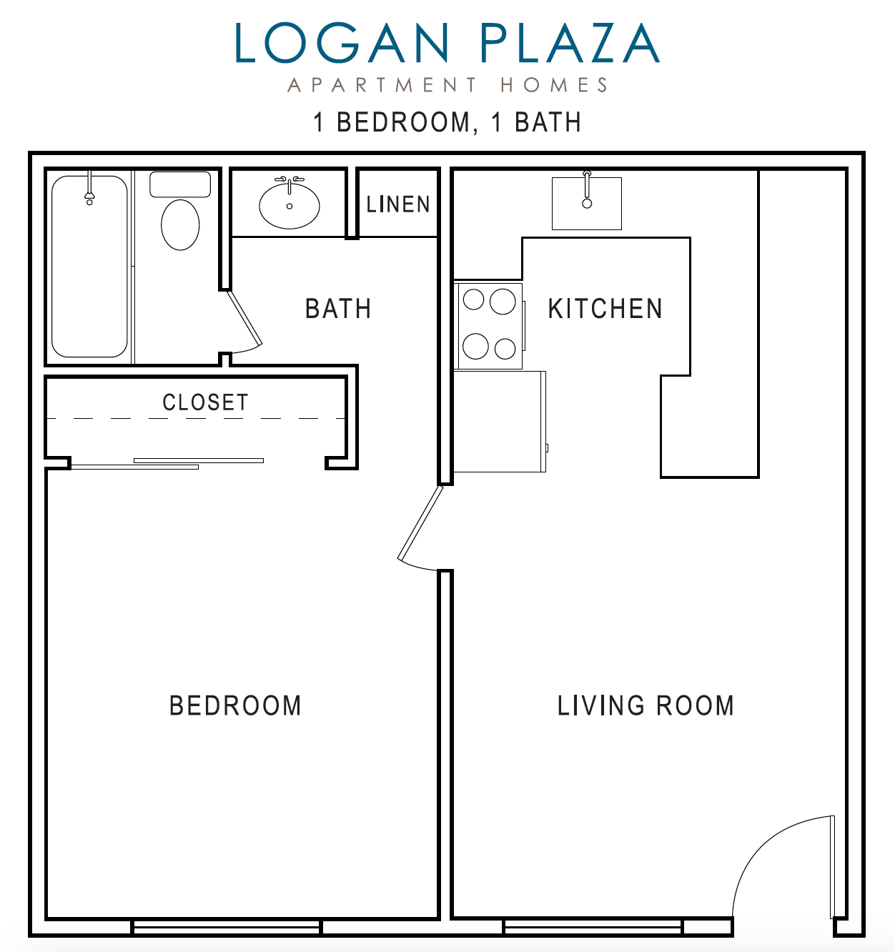 1 Bed/1 Bath