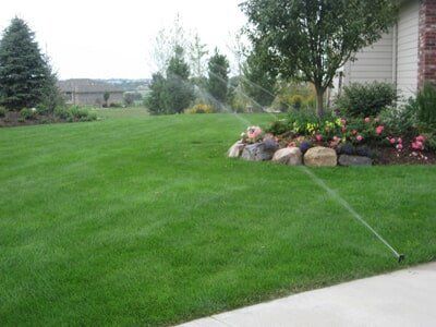 Sprinklers — Sprinklers in Grass in Omaha, NE