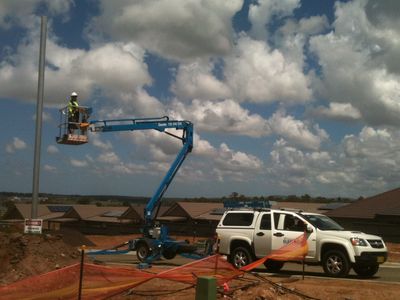 Cherry Picker — Electrical Projects in Taylors Beach, NSW Cherry Picker — Electrical Projects in Taylors Beach, NSW