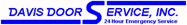 Davis Door Service, Inc. logo in blue, with text 
