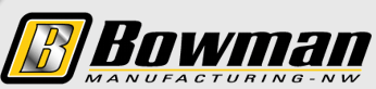 Bowman Manufacturing-NW logo: yellow and black 