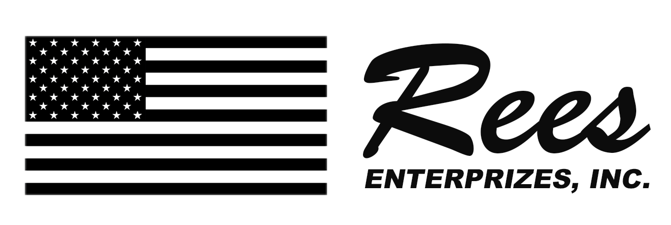 Logo: American flag next to 