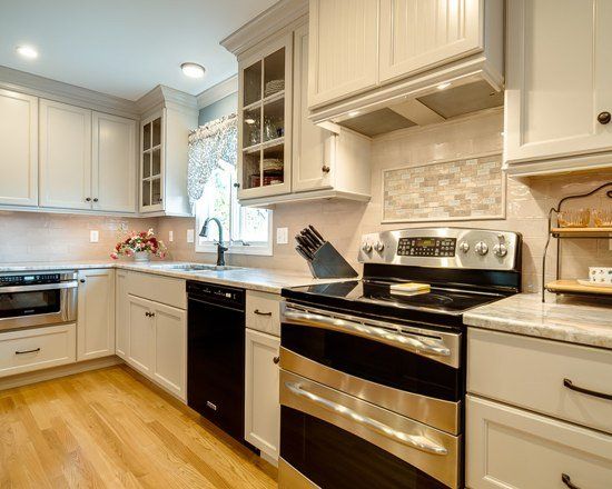 Flagstone Cabinetry with Walnut Island
