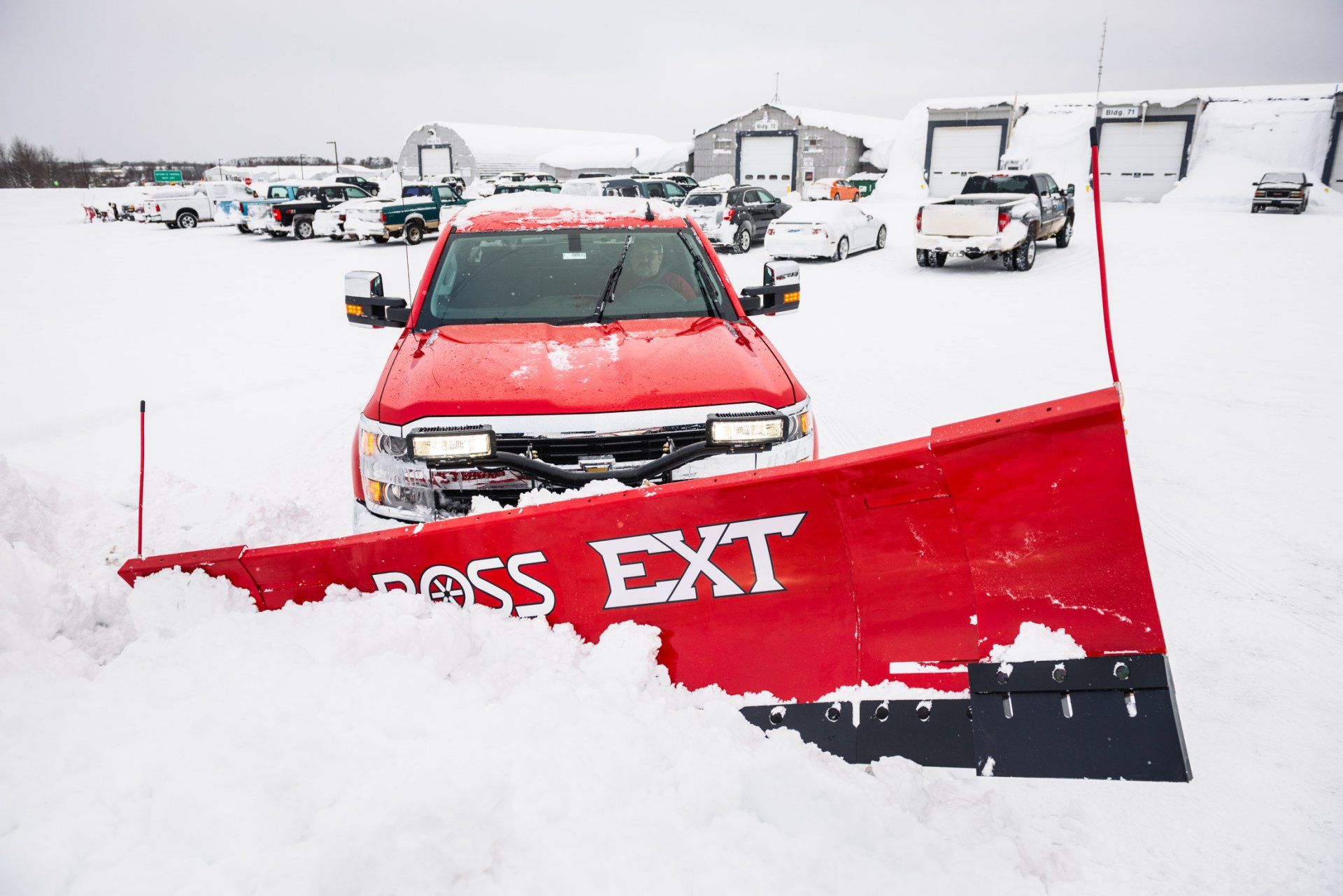 Snow Plow Red Car — Shawano, WI — Positive Electrics