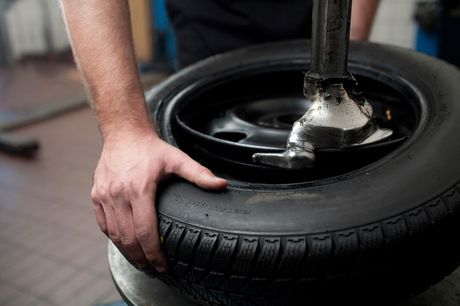 Repairing tyres after MOT testing in Blyth