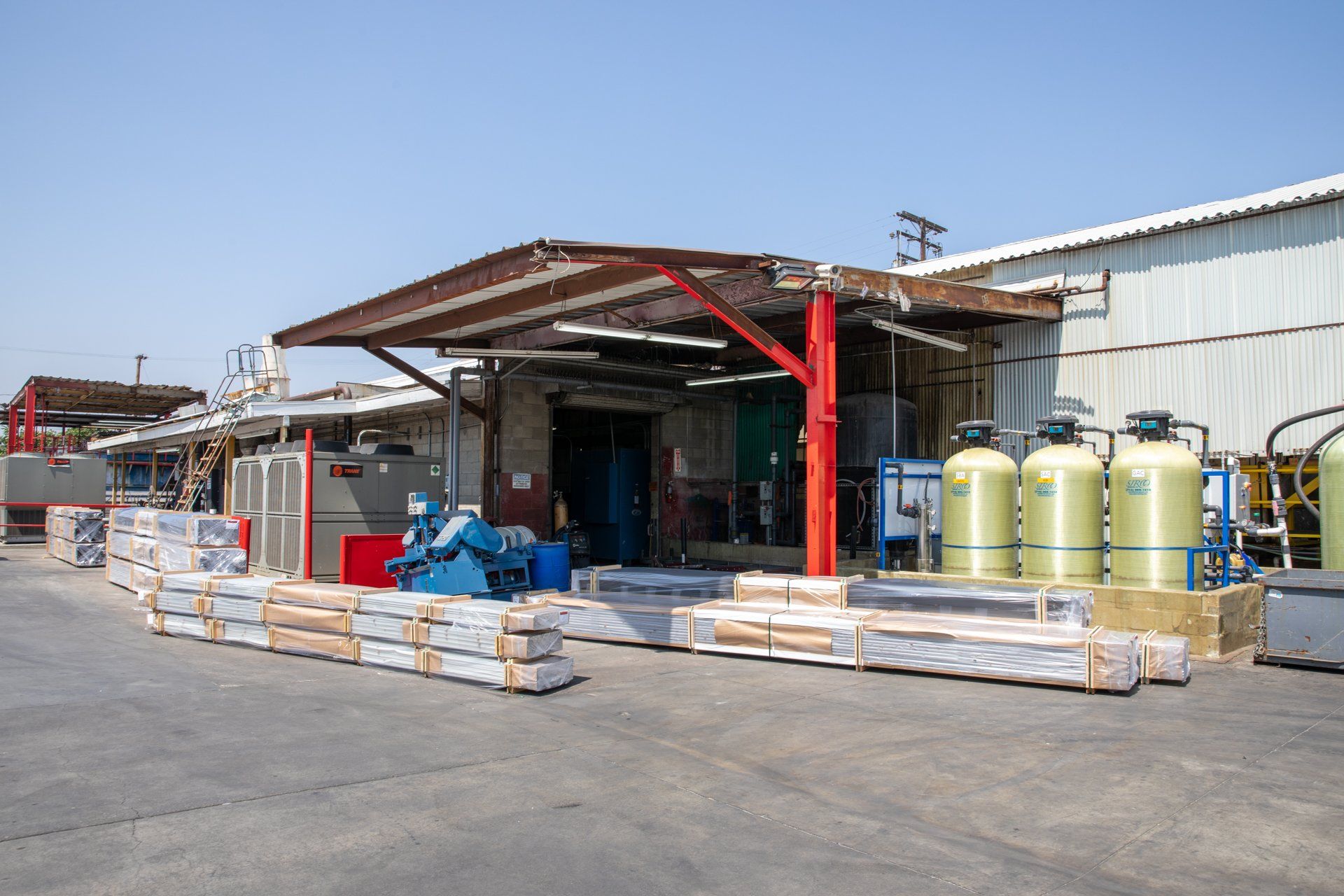 Outside of the aluminum anodizing building