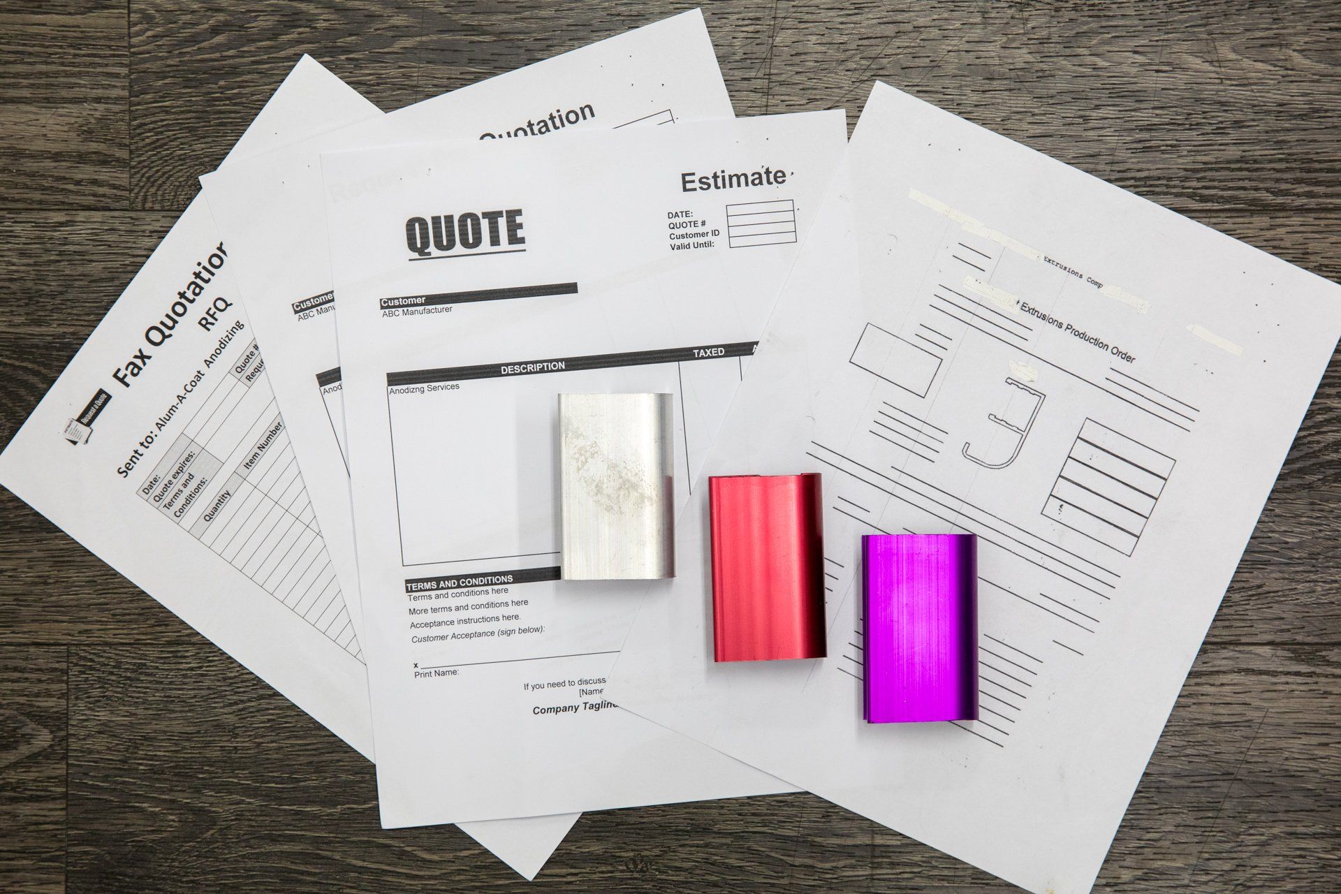business papers on desk