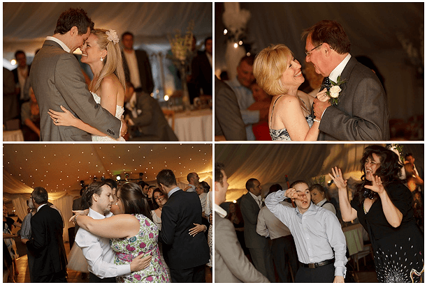 collage of wedding images