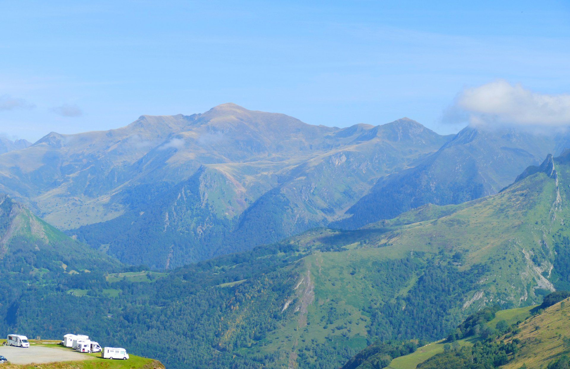 Motorhomes in Pyrenees Caroline Mills