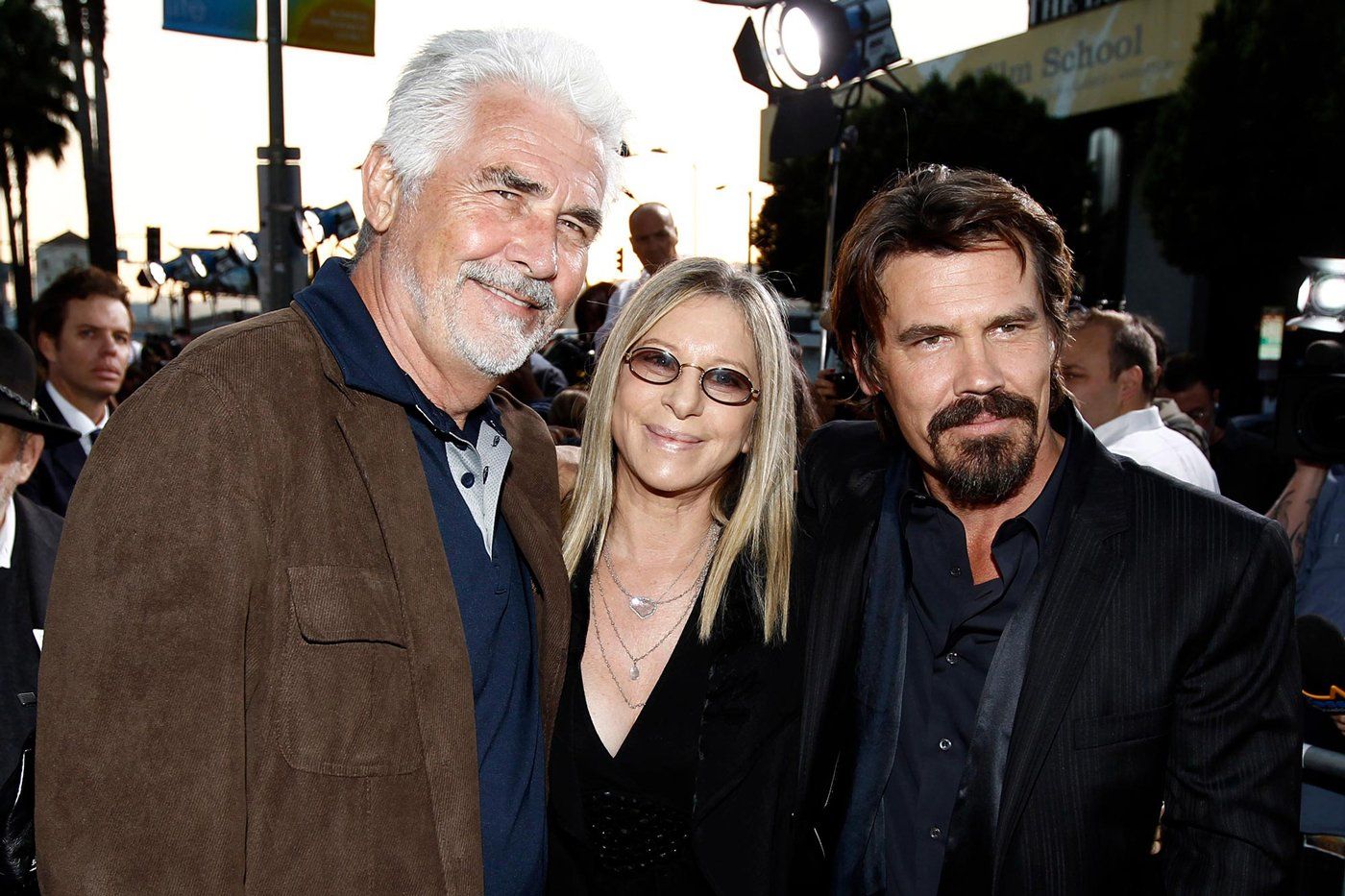 Jim Brolin, Streisand and Josh Brolin at the premiere of Jonah Hex.  Photo by: Matt Sayles