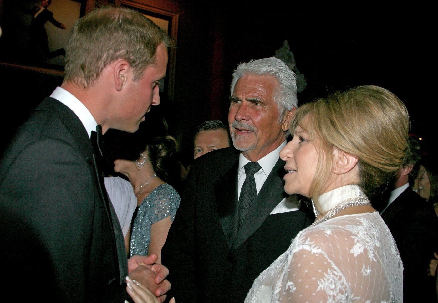 Prince William, James Brolin & Barbra Streisand attend the BAFTA 