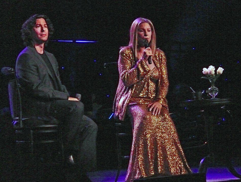 Jason Gould and Barbra Streisand sing together in Berlin. Jason Gould and Barbra Streisand sing together in Berlin.