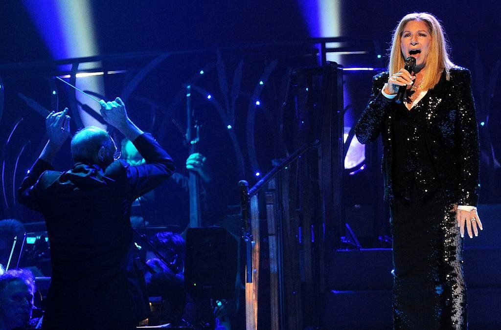 Bill Ross conducts for Barbra Streisand in Cologne, Germany, 2013. Bill Ross conducts for Barbra Streisand in Cologne, Germany, 2013.