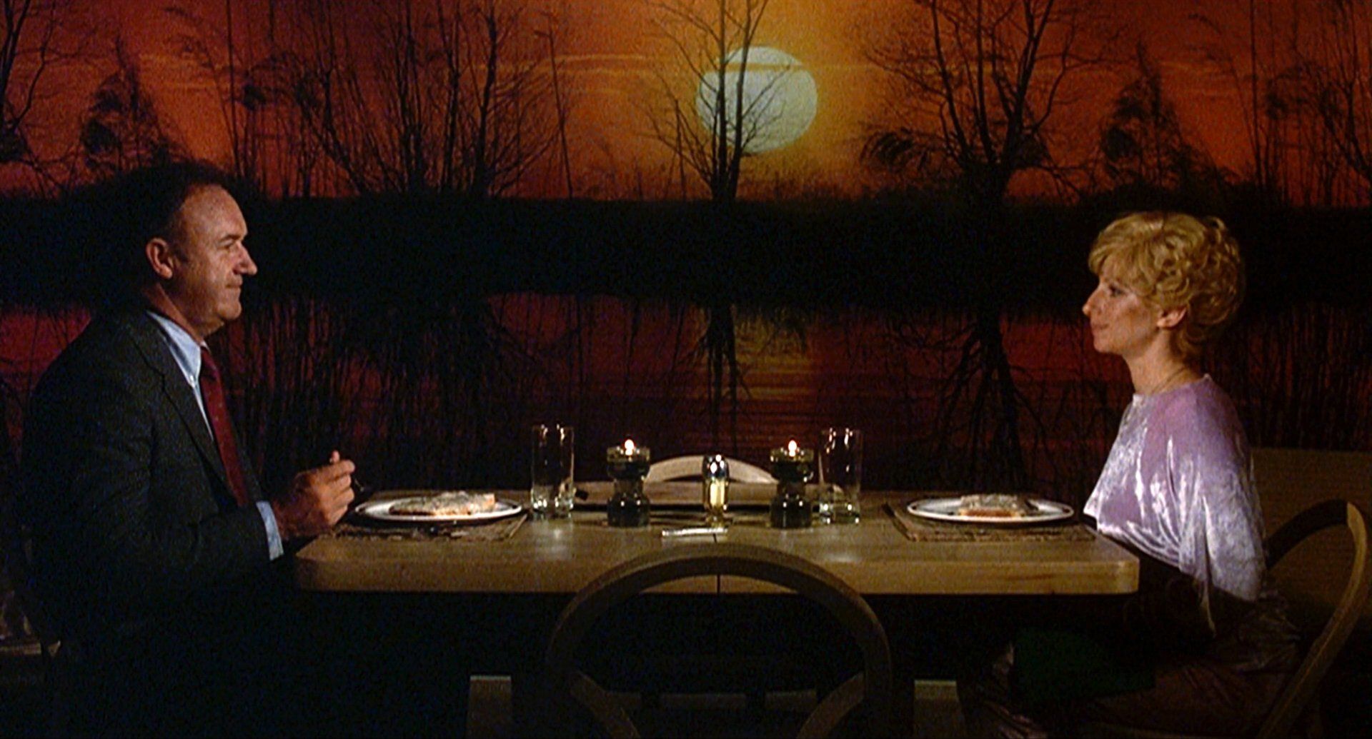 Gene Hackman and Barbra Streisand in All Night Long
