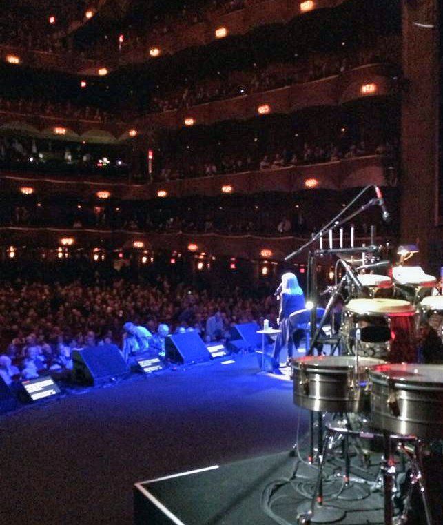 Backstage view of Streisand at The Met