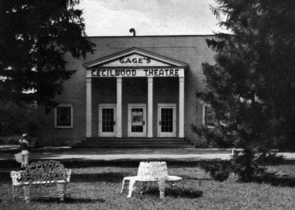 Outside view of the Cecilwood Theatre, New York