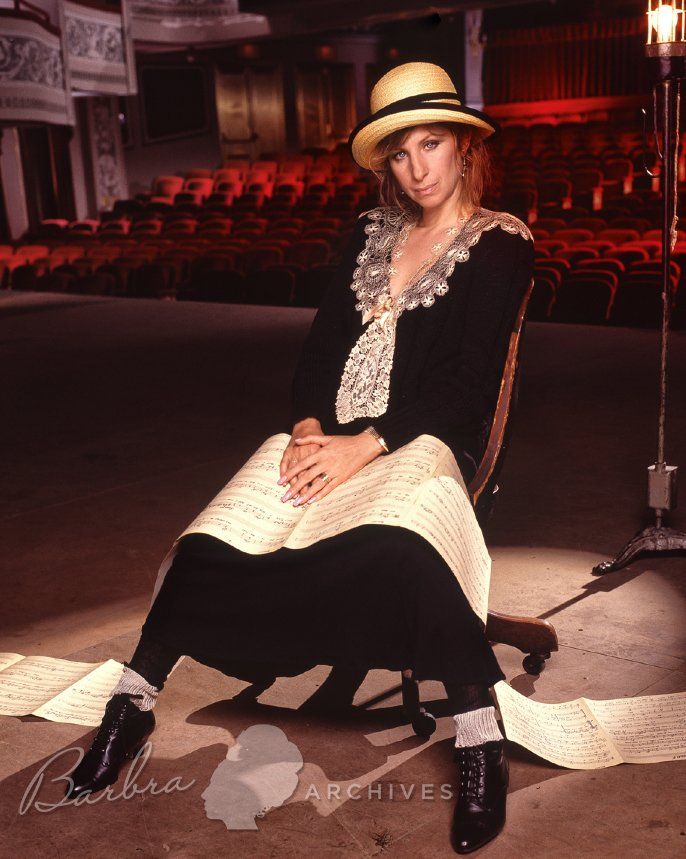 Alternate take of Streisand in chair for The Broadway Album by photographer Richard  Corman.