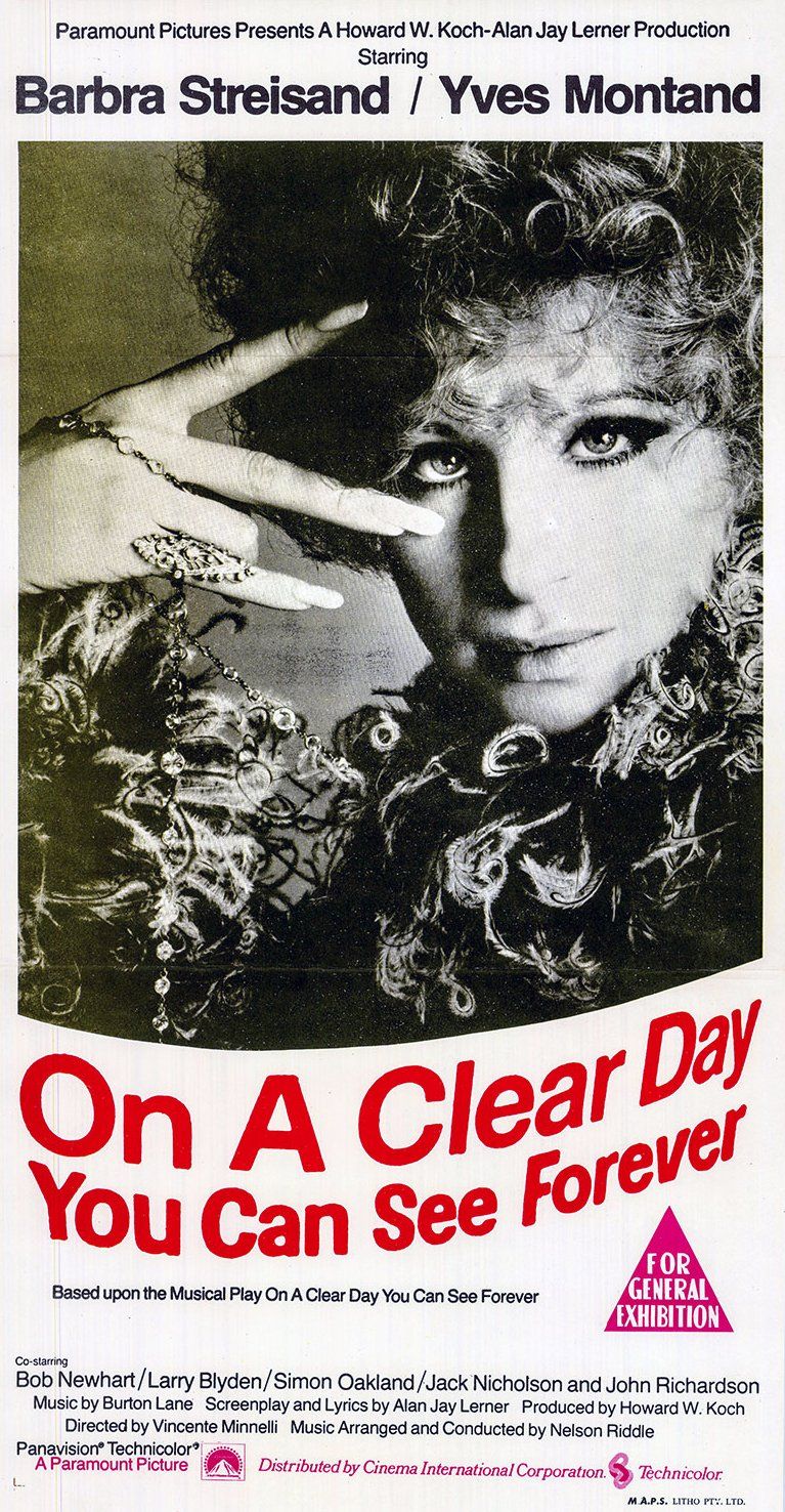 ON A CLEAR DAY YOU CAN SEE FOREVER poster from the U.K.